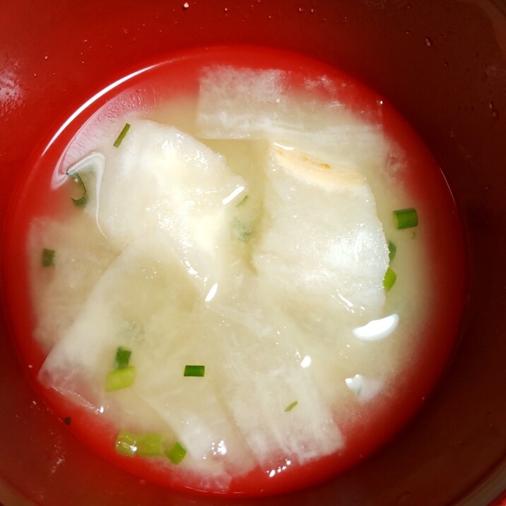 かぶとお麩の味噌汁